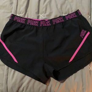 Pink gym shorts